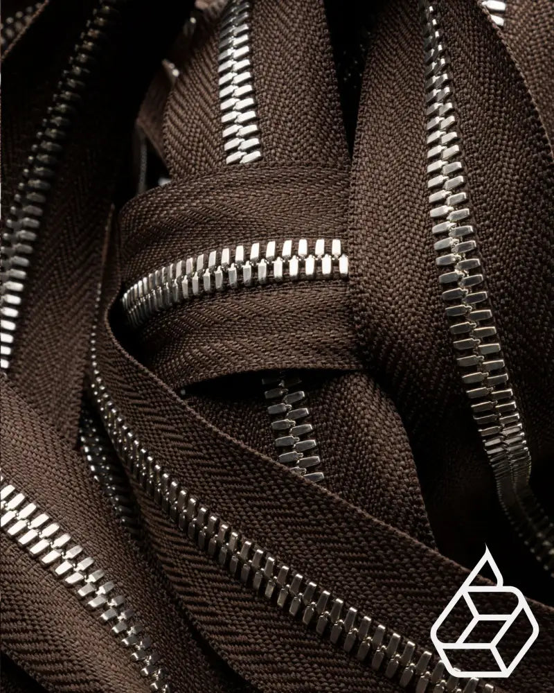 Ykk Excella® | Zipper On Roll Silver Size 5 Dark Brown 088 Ritsen