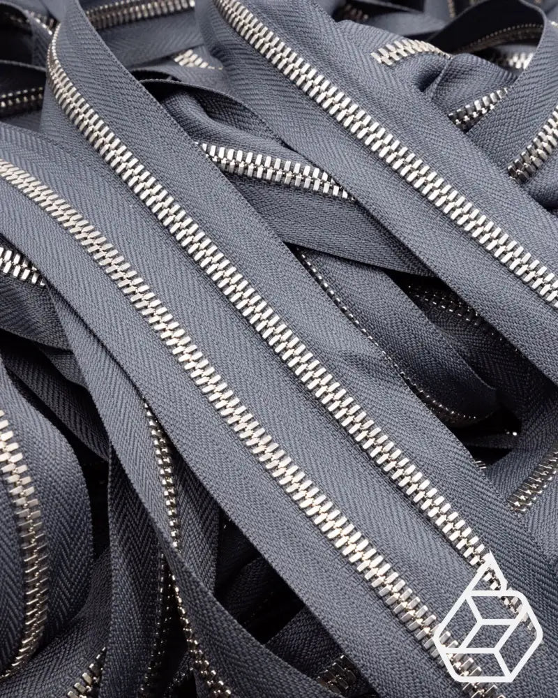 Ykk Excella® | Zipper On Roll Silver Size 5 Grey 182 Ritsen