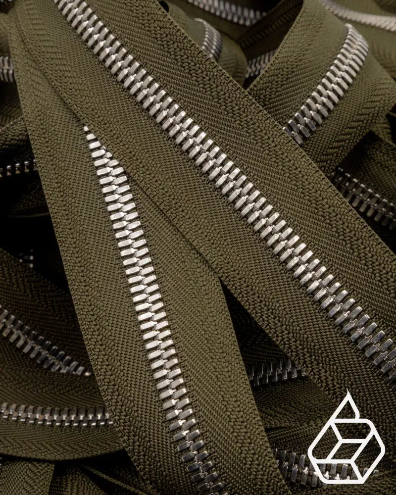 Ykk Excella® | Zipper On Roll Silver Size 8 Moss 223 Ritsen