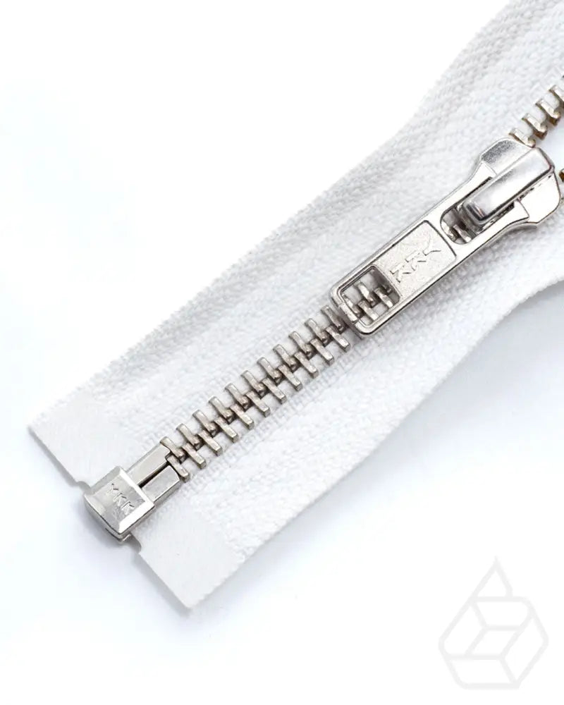 Ykk Metal | Complete Separating Zipper With Single Slider Silver Size 5 Ritsen