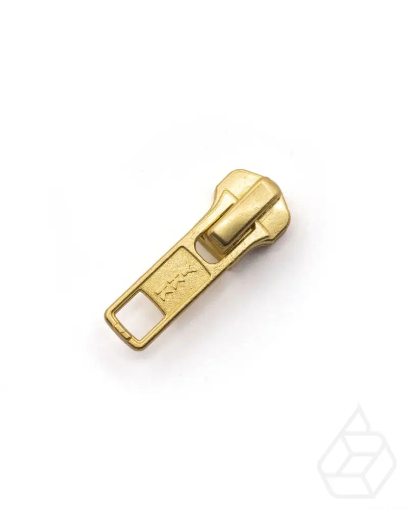 Zipper Sliders With Puller | Locked (5 Pieces) Gold Ritsen Onderdelen